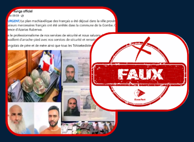 Attention, ces images prises en 2024 à Bangui ne montrent pas des mercenaires français arrêtés à Kinshasa en 2025