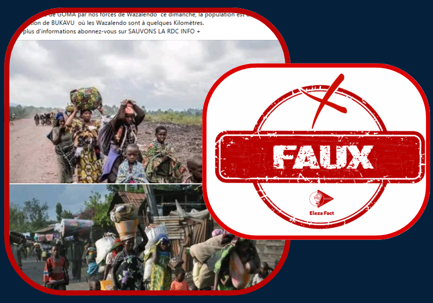 Attention, ces images ne montrent pas les populations de Goma se déplaçant vers Bukavu après une prétendue reprise de la ville par les Wazalendo en octobre 2025