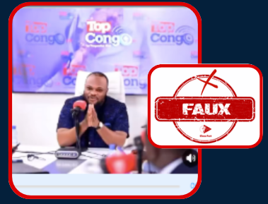 Cette vidéo montrant Daniel Bumba promettant une prime de 500 000 USD aux volontaires de l’assainissement à Kinshasa est une manipulation artificielle