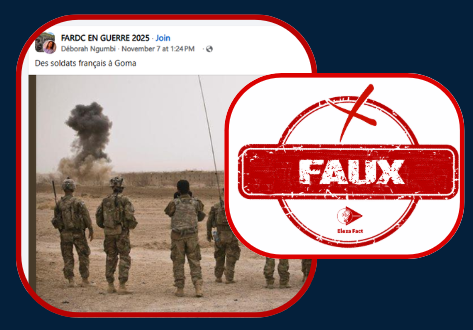Cette image n'est pas des militaires français à Goma en 2025, mais plutôt des militaires américains en Afghanistan en 2013