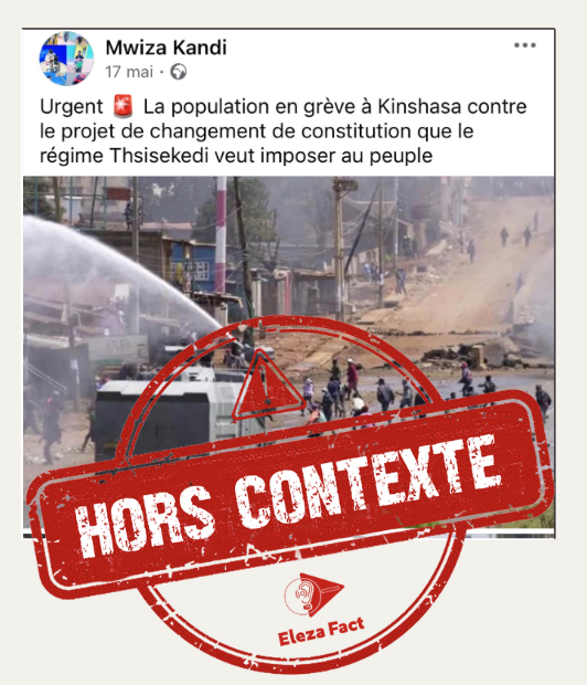 Ces images ne montrent pas des manifestations contre la révision constitutionnelle à Kinshasa en 2026, elles sont Kényanes et datent de 2025