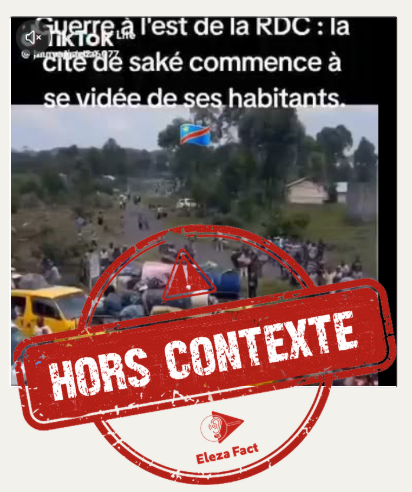 Cette vidéo montrant des populations en fuite de Sake ne date pas de septembre 2026, mais plutôt de février 2024