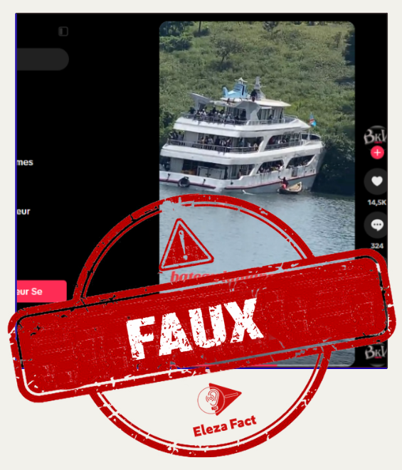Faux, cette vidéo ne montre pas le naufrage du bateau Mugote le 16 septembre 2026